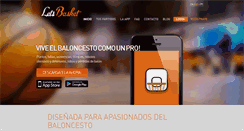 Desktop Screenshot of letsbasket.es